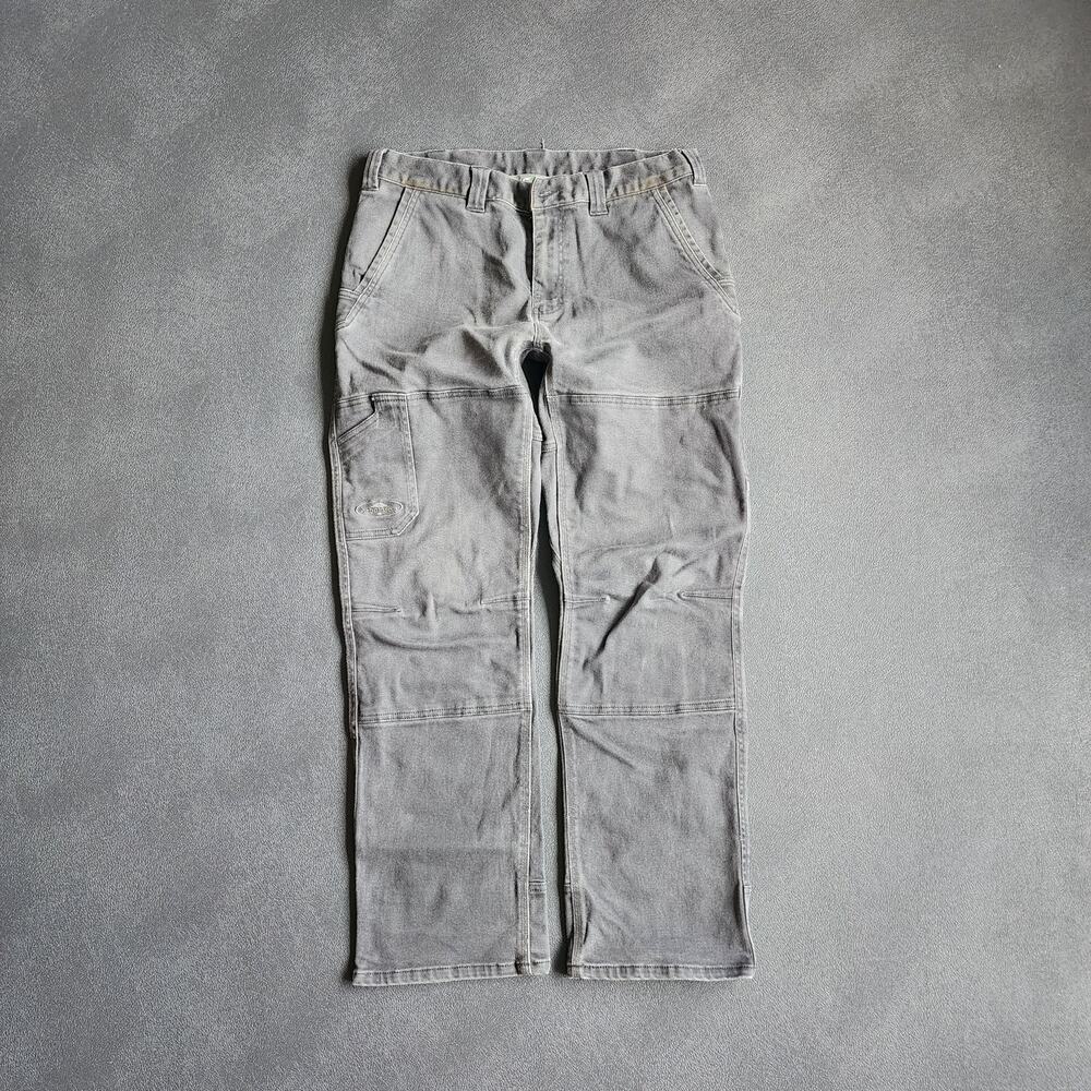Y2K Arborwear Double Knee Carpenter Grey Work Pants 34x30